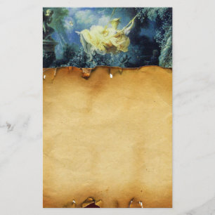 ZWART, bruin perkament, groen blauw geel Briefpapier