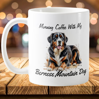 Zwart & Bruine Berner Sennenhond PERSONALISEER Koffiemok