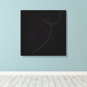 Zwart Canvas Afdruk (Insitu (Houten vloer))
