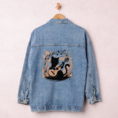 -Zwart Cat Denim Jacket (Hangar)