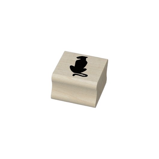 Zwart Cat Silhouet klein rubber stempel geen handv (Stempel)