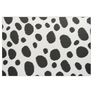 Zwart Cheetah Spots Naadloos Patroon Stof