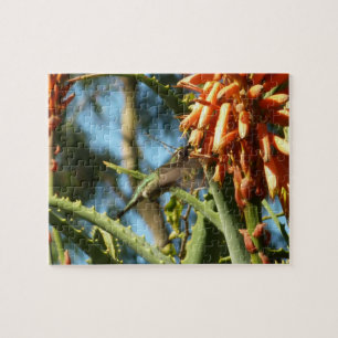 Zwart-Chinese Hummingbird in vlucht Legpuzzel