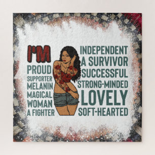 Zwart Christelijk vrouw melanine sista meisje magi Legpuzzel