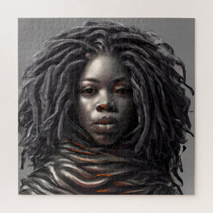 Zwart Christelijk vrouw melanine sista meisje magi Legpuzzel