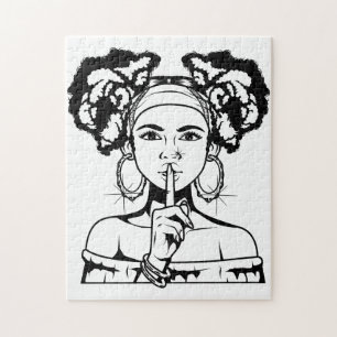 Zwart Christelijk vrouw melanine sista meisje magi Legpuzzel