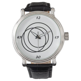 Zwart cirkelhorloge horloge