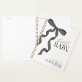 Zwart Coquette Bow Meisje Baby Gift Mijn Eerste Ja Planner (Display)