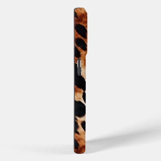 Zwart Crème Bruin Koeienhuid Goud Monogram Case-Mate iPhone Case (Achterkant / Rechts)
