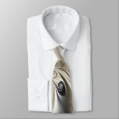 Zwart & Crème Stropdas (Gebonden)