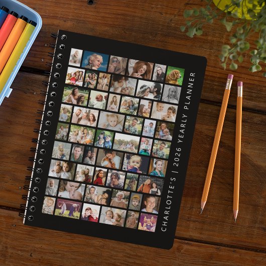 Zwart Custom 54 Fotocollage Planner