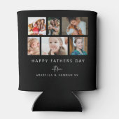 Zwart Custom Daddy 12 Fotocollage Blikjeskoeler (Achterkant)