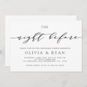 Zwart de avond voor de uitnodiging (Voorkant / Achterkant)