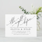 Zwart de avond voor de uitnodiging (Staand voorkant)