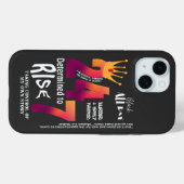 Zwart De hele dag 24/7 Slogan Graphic Case-Mate iPhone Case (Achterkant (horizontaal))