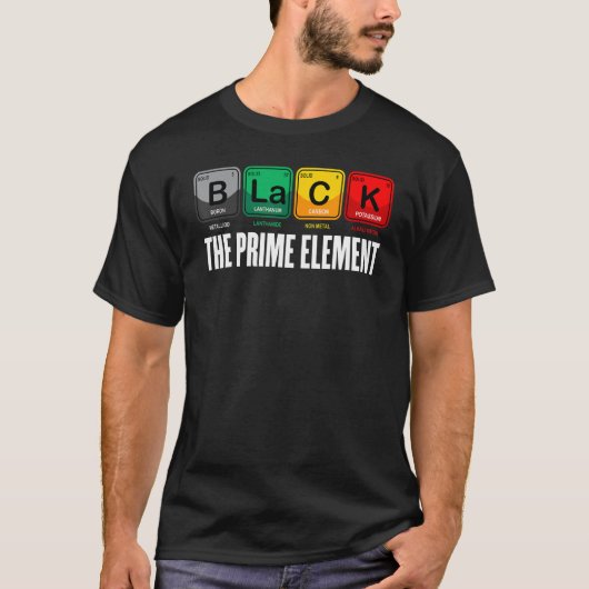 Zwart de zwarte periode van de maand van de geschi t-shirt (Voorkant)