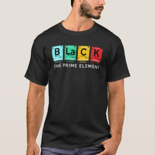 Zwart de zwarte periode van de maand van de geschi t-shirt