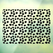 Zwart dierprint raamsticker (Vel 3)