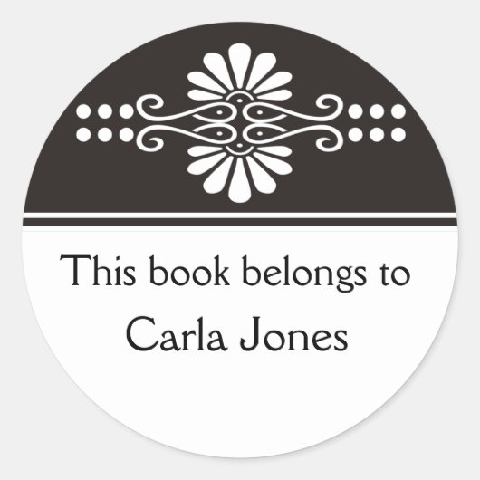 Zwart Dit boek hoort bij de etiketten (Voorkant)