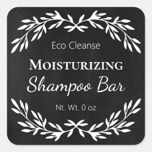  Zwart DIY Solid Shampoo Bar Labels