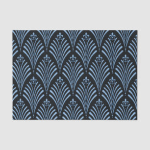 , zwart, donkerder, patroon, art nouveau, chic, tissuepapier