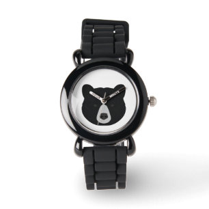 Zwart draag Gezicht Horloge