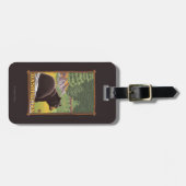 Zwart draag in Bos - Washington Bagagelabel (Voorkant horizontaal)