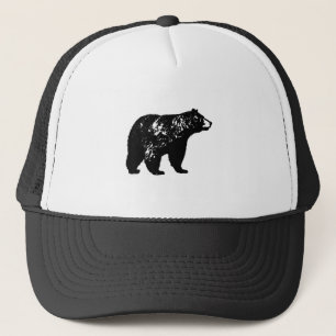 Zwart draag trucker pet