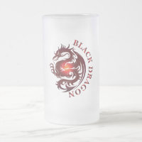 Zwart Dragon Bier Glas