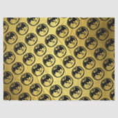 Zwart Dragon gouden ader tissuepapier medium (Voorkant)
