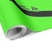 Zwart Dragon groen mat inpakpapier groot (Rol Hoek)