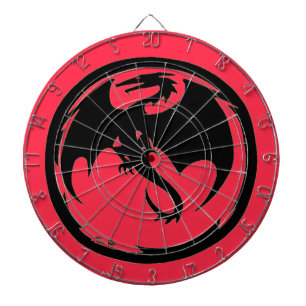 Zwart Dragon koraal dartboard Dartbord