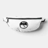 Zwart Dragon wit fanny pack Heuptasje (Liggend)