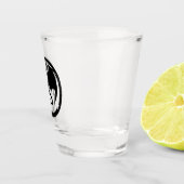 Zwart drakenglas shot glas (Rechts)
