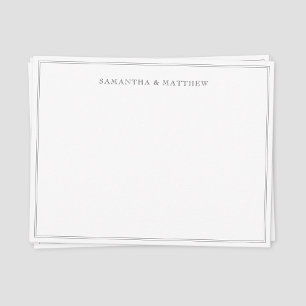 Zwart dubbelgrenspost notitiekaartje