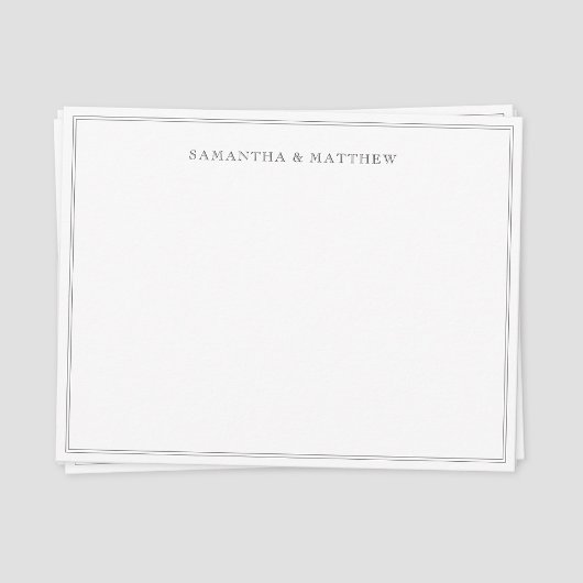 Zwart dubbelgrenspost notitiekaartje