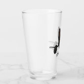 Zwart Duits Herder Hond Schattige Gepersonaliseerd Glas (Rechts)