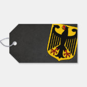 Zwart Duitsland trouwfoto Cadeaulabel (Achterkant Horizontaal)