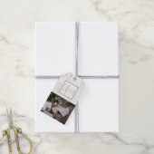 Zwart Duitsland trouwfoto Cadeaulabel (Met Touw)