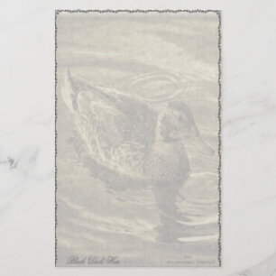 Zwart Eend Hen Maatwerk Briefpapier