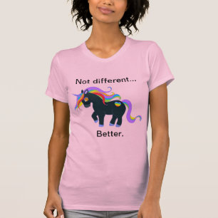 Zwart eenhoorn T-shirt