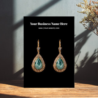 Zwart Eenvoudig aangepast Visitekaartje