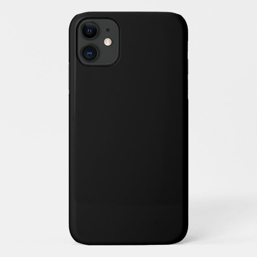 Zwart (effen kleur) Case-Mate iPhone case (Achterkant)