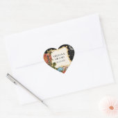 Zwart Eiffeltoren Roos Favor Gift Labels (Envelop)