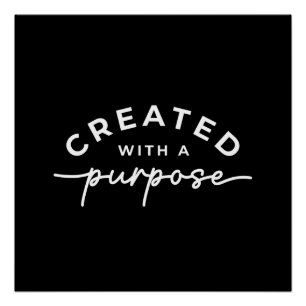 Zwart Elegant Christelijk Quote Perfect Poster