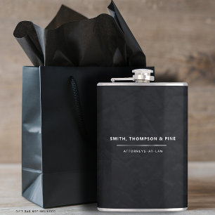 Zwart Elegant Modern Business Professional Custom Heupfles