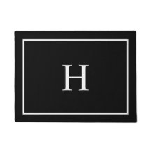 Zwart Elegant modern monogram