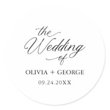 Zwart Elegant Modern Script Kalligrafie