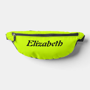 Zwart Elegant Naam   Neon Limoen Geel Stijlvol Heuptasje