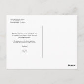 Zwart Elegant Script Afstuderen Dank u Briefkaart (Achterkant)